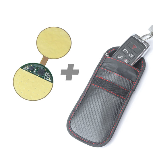 Keyfob Battery Sleeper Kit & Faraday Pouch (Anti Relay Theft)