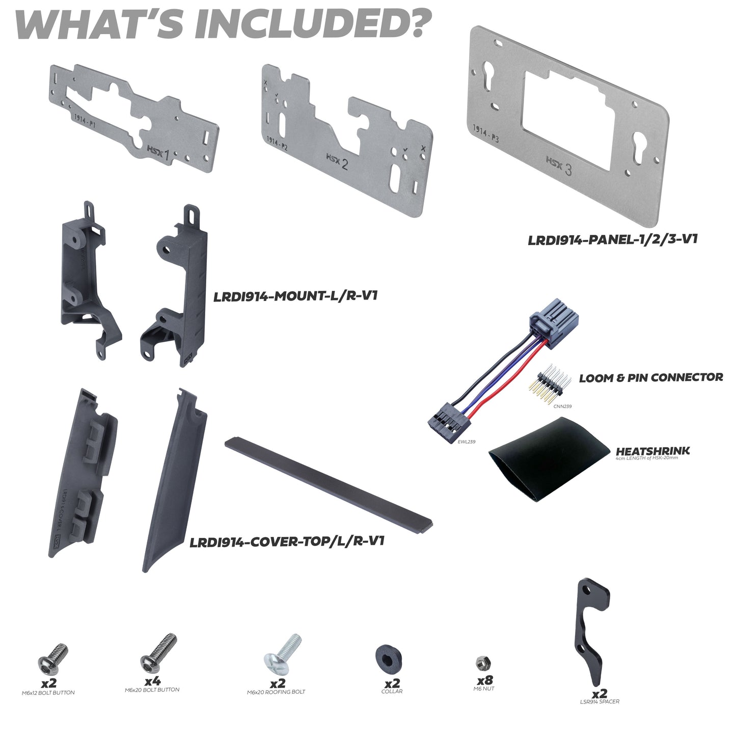 10" to 13.1" Infotainment Screen Kit for Land Rover Defender L663 (Brackets + Wiring Loom)