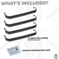 4x Chequer Plate Side Step Covers for Land Rover Defender L663 (110&130) - Satin Black