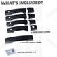 Door & Tailgate Handle Covers with Keyless - Gloss Black - for Land Rover Defender L663 (110/130)