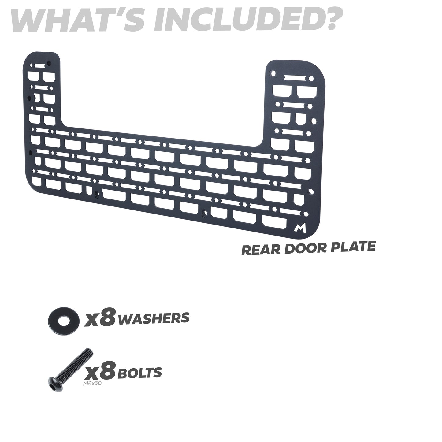 Rear Door Terrafirma Molle Plate for Land Rover Defender L663