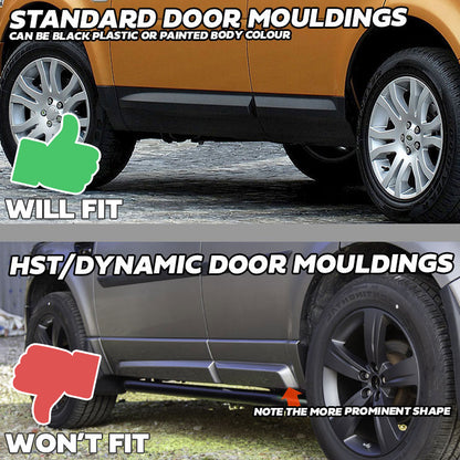 Lower Door Moulding in Textured Plastic - Front Right Small Section - for Land Rover Freelander 2