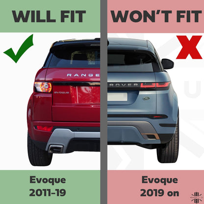 Front & Rear Mudflap Kit for Range Rover Evoque L538 Dynamic