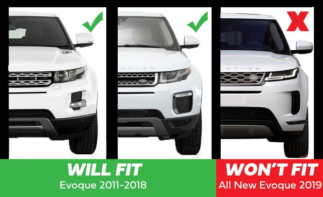 Rear Diffuser Panel for Range Rover Evoque Pure/Prestige/SE/SE Tech (2011-18) - Gloss Black