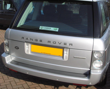 Genuine Rear Tailgate Badge - Black & Silver - for Range Rover L322