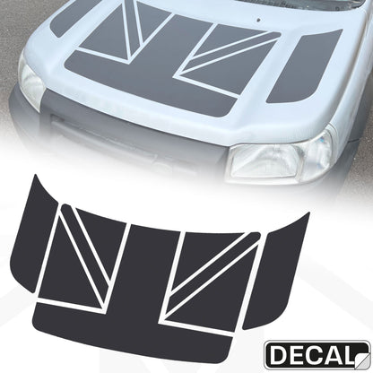 Bonnet Decal Set - Union Jack - for Land Rover Freelander 1