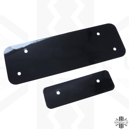 Spare Wheel Delete Kit for Land Rover Defender L663 (Aluminium Panel/Exposed Bolts) - Santorini Black