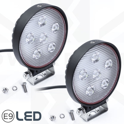 4.6" LED Round Work Light - 2pc