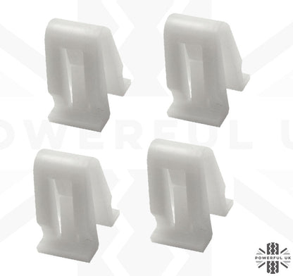 Replacement White Plastic Tailgate Trim Retaining Clips for Range Rover Evoque - Genuine