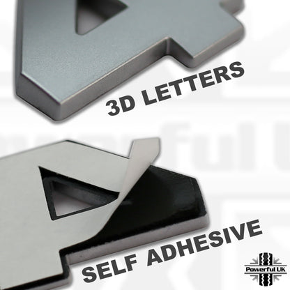 '4X4' Lettering Kit - Chrome