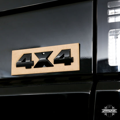 '4X4' Lettering Kit - Gloss Black