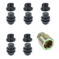 Locking Wheel Nut Kit for Land Rover Classic Defender Alloy Wheels - Black