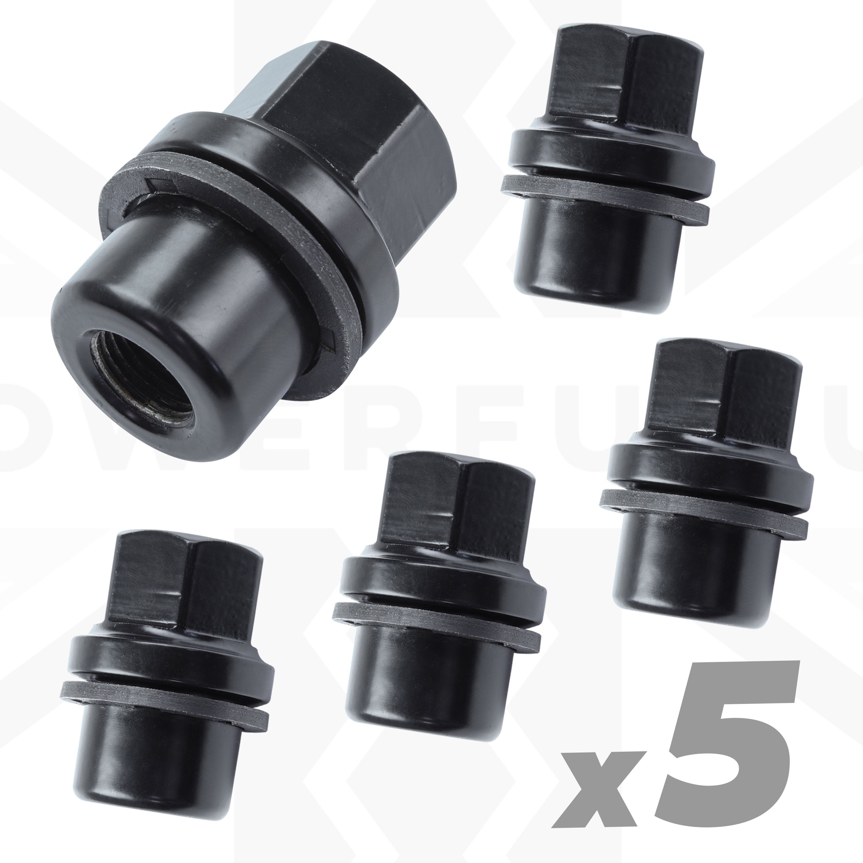 Black sale wheel nuts