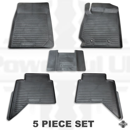 Mazda BT-50 2012 Deep Dish Rubber Mat Set (5pc)