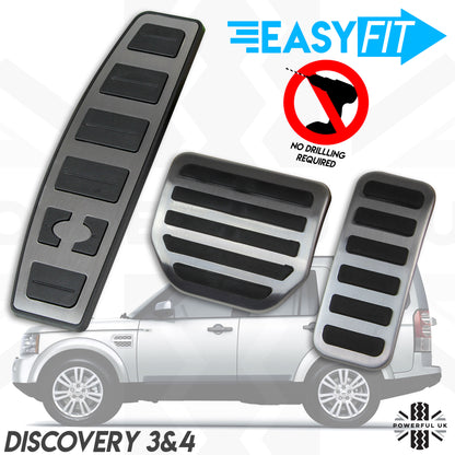 Easy Fit Pedal Cover Kit (3pc) for Land  Rover Discovery 3 & 4