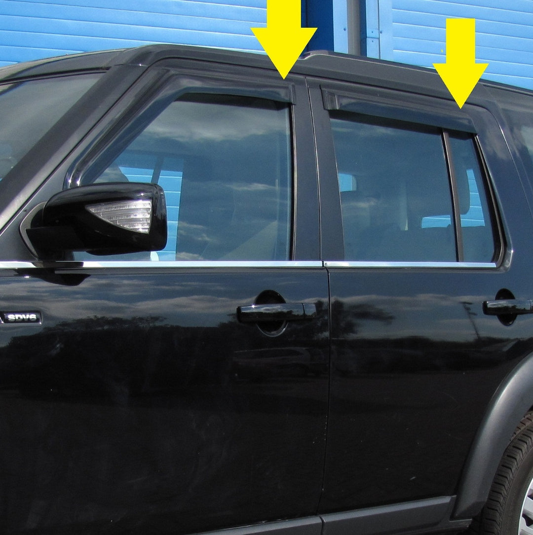 Window Wind Deflector kit - Smoked - for Land Rover Discovery 3 & 4 –  Powerful UK