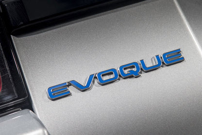 Rear Badge "Evoque" for Range Rover Evoque - Blue