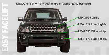 Front Grille Filler Strip - Unpainted - Facelift Conversion for Land Rover Discovery 4