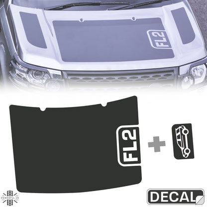 Bonnet Decal Set - Single Insert for Land Rover Freelander 2