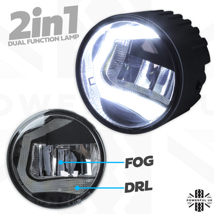 Front Bumper fog & DRL 2 in 1 LED lamps for Land Rover Freelander 2