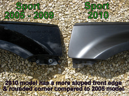 Front O/S metal wing for Range Rover Sport 2010