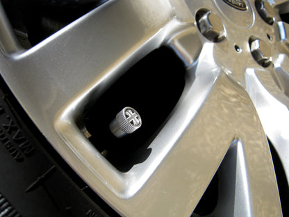 "Union Jack" Dust Valve Caps (4pc) Aftermarket for Land Rover