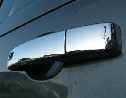 Door Handle covers for Land Rover Freelander 2 fitted with 2 pc Handle - Value Range - Chrome