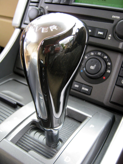 Gear Knob - Lined Oak + Chrome Insert for Range Rover Sport