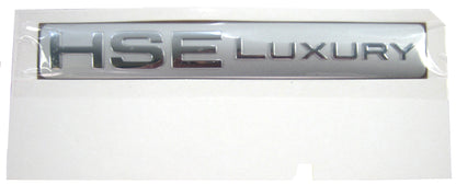 "HSE Luxury" Badge - Genuine - Silver / Chrome for Range Rover Sport