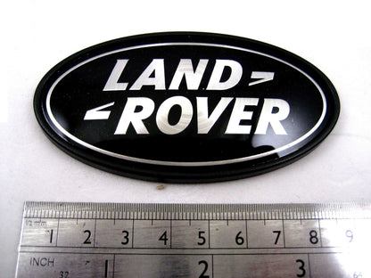 Genuine Rear Tailgate Badge - Black & Silver - plus Template for Range Rover Evoque 1