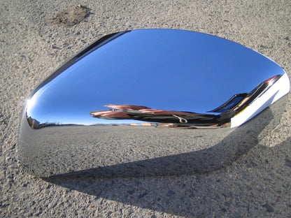 Top Half Mirror Covers for Land Rover Freelander 2 (07-09 Mirrors) - Chrome