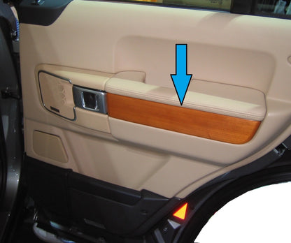 Door Card Inserts (4pc) for Range Rover L322 2006-12 - Cherry Wood