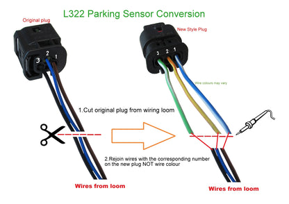 4xPDC parking sensor for Land Rover Discovery 4 front bumper