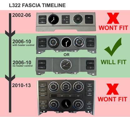 Lower Facia Strip - Walnut Effect for Range Rover L322