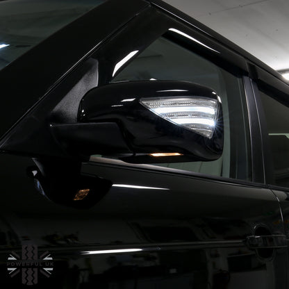 Full Mirror Covers With LED for Range Rover L322 (05-09 Mirrors) - Gloss Black