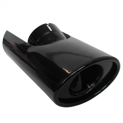 Exhaust tailpipe HST Style trim Black for Land Rover Freelander 2 DIESEL