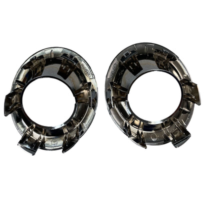 Front Bumper Fog Lamp Bezels in Chrome for Land Rover Freelander 2 - PAIR