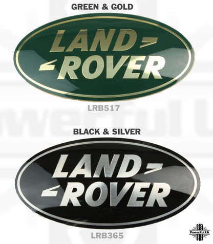 Genuine Front Grille Badge - Black & Silver - for Range Rover L322