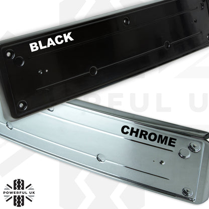 Front Number Plate Plinth - Chrome - for Range Rover Evoque