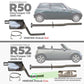 Sports Stainless Steel Exhaust System - for Hatchback R50 Mini One & Cooper