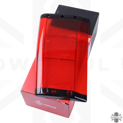 Rear Light Lens for Range Rover Classic - Side Section - Black Edge - Right Side