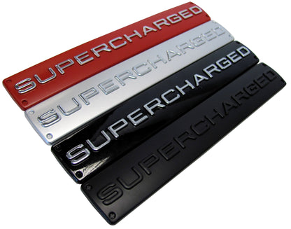 SUPERCHARGED Badge - Red & Chrome for Range Rover L322