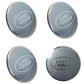 Genuine 4pc Silver & Chrome Wheel Centre caps Land Rover Defender