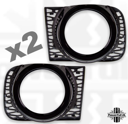 Front Bumper Fog Lamp Surrounds for Range Rover L322 2010 -  Black