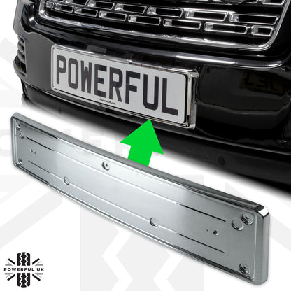 Front Number Plate Plinth - Chrome - for Range Rover L405