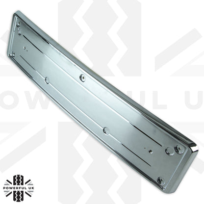 Front Number Plate Plinth - Chrome - for Land Rover Freelander 2