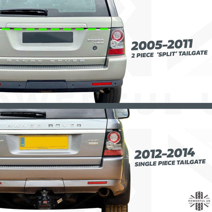 2012 style Tailgate Conversion for Range Rover Sport 05-11 - Primer/Silver Strip