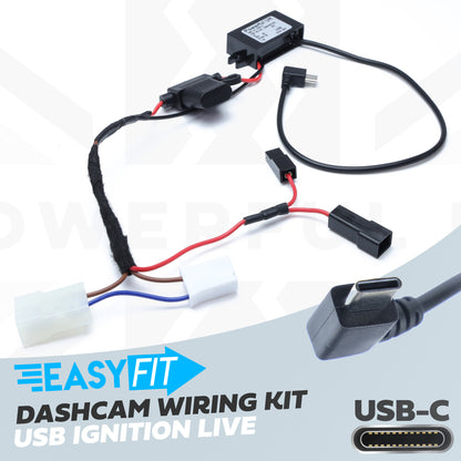 Overhead Console 'Dashcam' Wiring Kit - Tap-in Loom + USB-C Adapter for Freelander 2 (2007-2012)