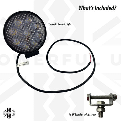 Hella 4"' Round Work Spot Light R1500 LED -1pc