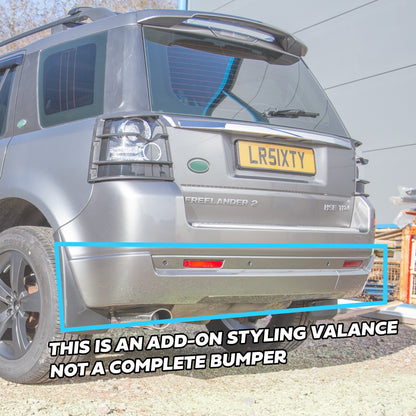 Dynamic Rear Bumper Valance for Land Rover Freelander 2 - Gloss Black